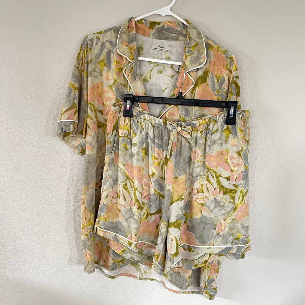 Maaji Botanical Floral 2 Piece Pajama Set (L)